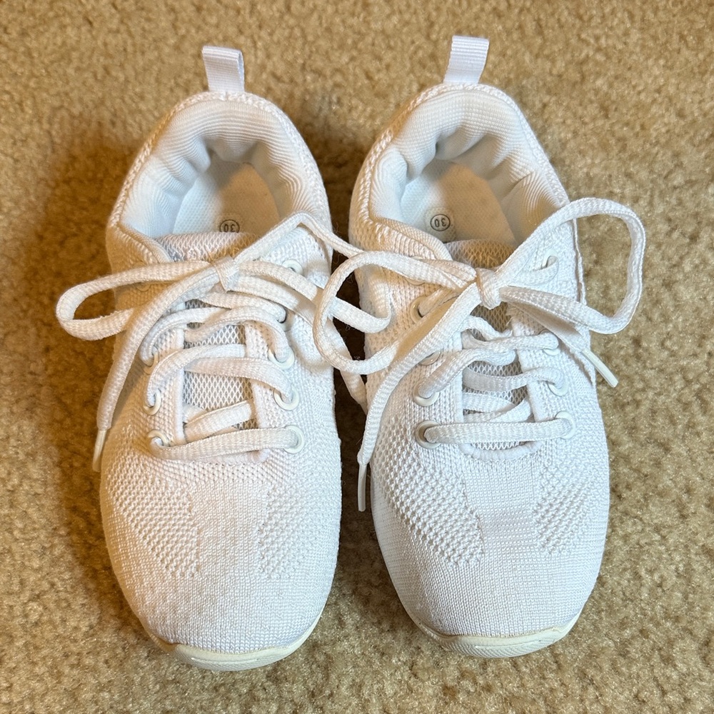 Girls White Cheerleading Shoes